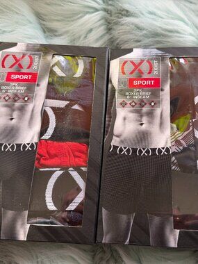 TWO (2) of 2 (X) IST (X) SPORT | 6" BOXER BRIEF 3-PACK MSRP $84 NEW with TAGS